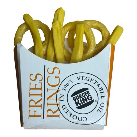MTC Other - Vintage 1991 MTC Burger King Onion Rings Rubber Fries Realistic Play Food Lot
